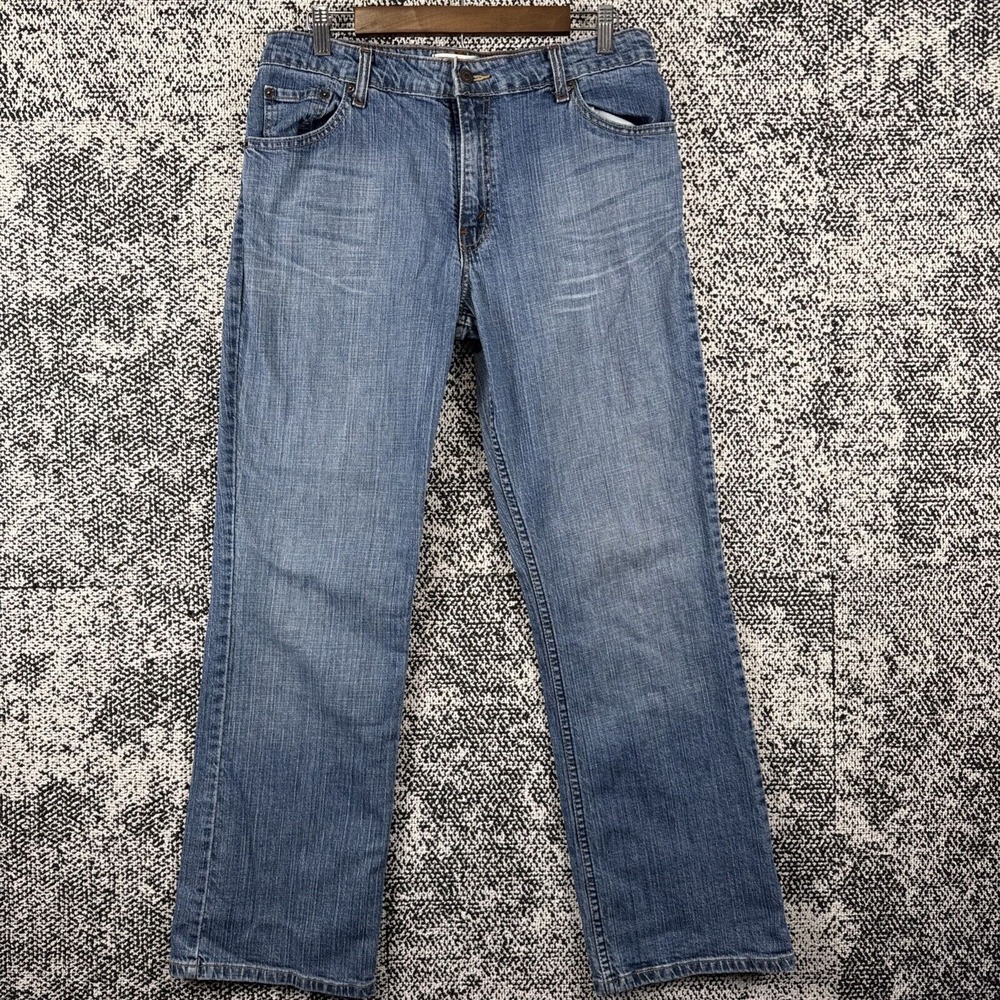 Levis Womens Misses 14 Medium Signature Stretch Bootcut Mid‎ Rise Inseam 30"